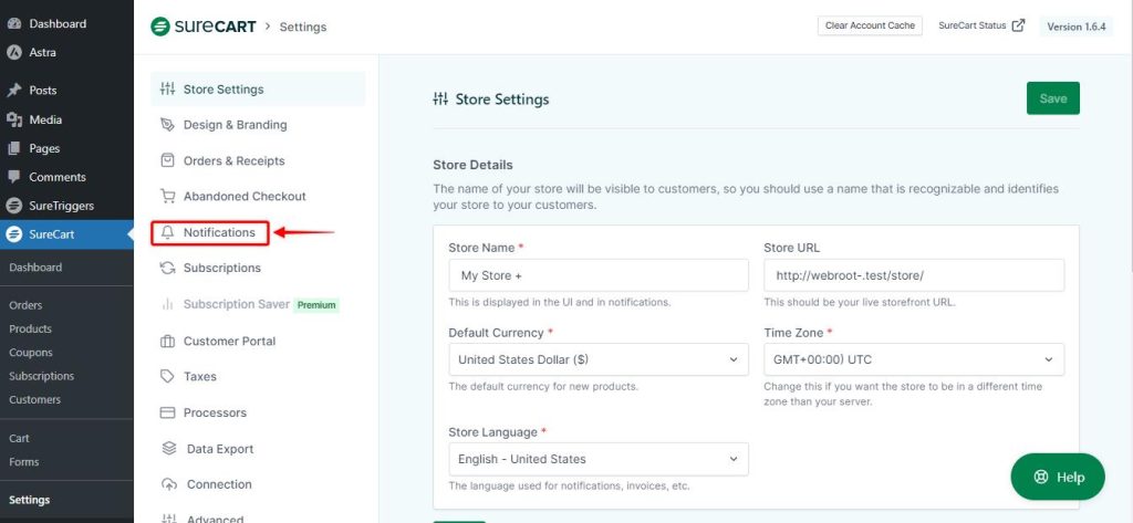SureCart-Settings-notification