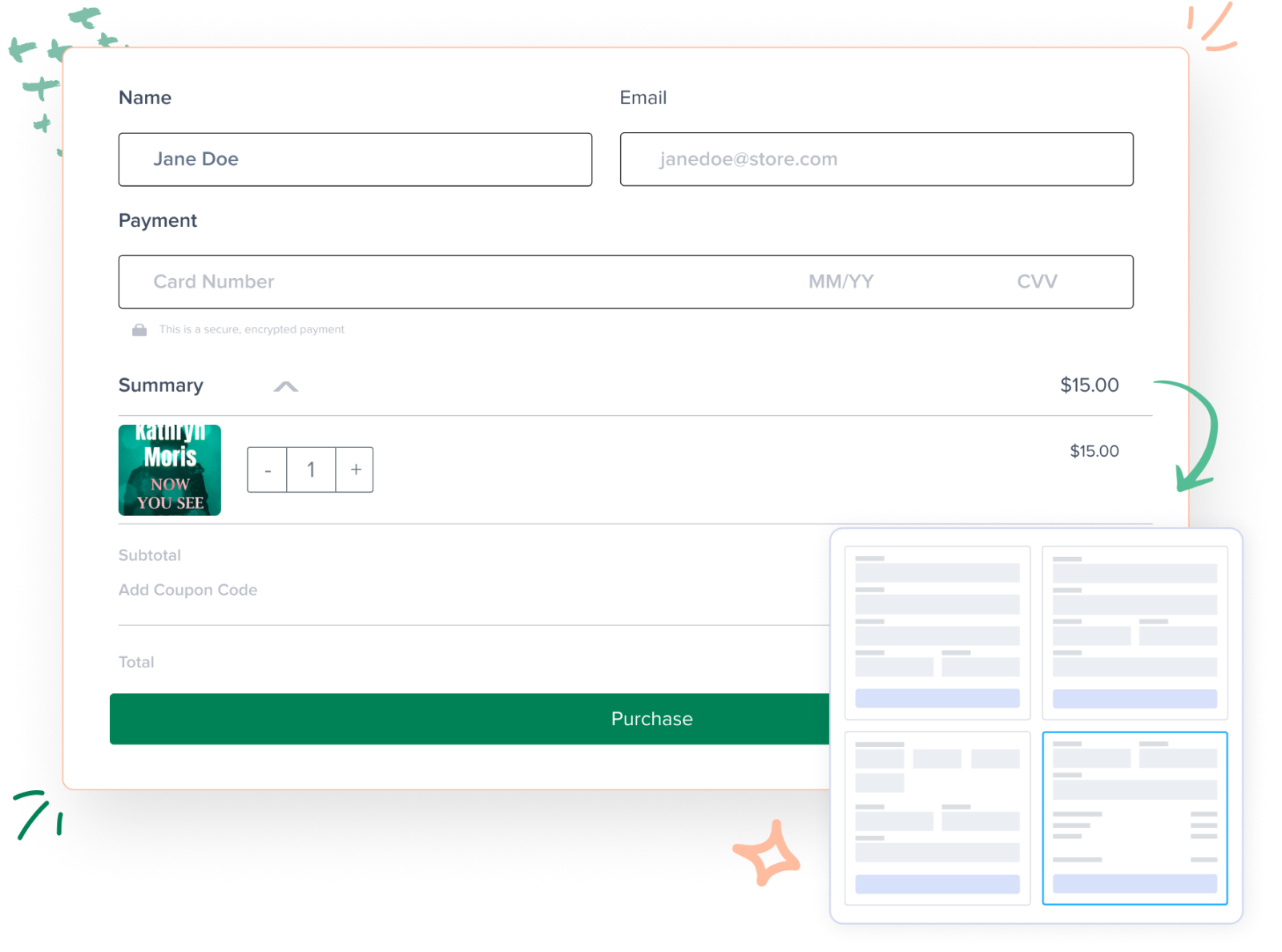 SureCart - Checkout Hero Section